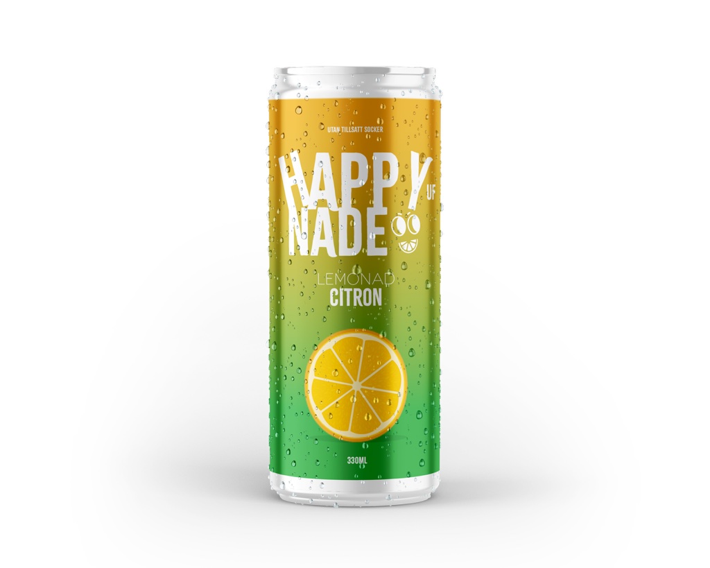 Happynade Lemonad - Citron 33cl(BF.2024-12-19)