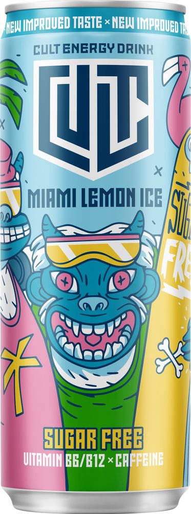 CULT Energy Miami Lemon Ice 33cl(BF:2025-03-14)