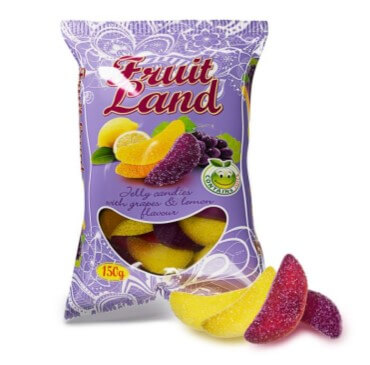 Fruit Land - Fruktmarmelad med Druva & Citron 150g