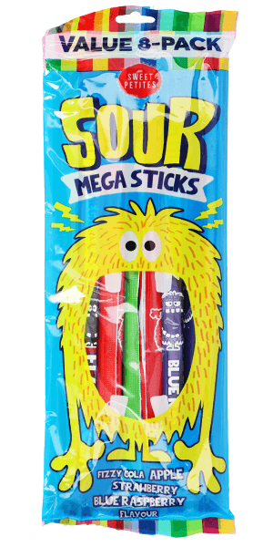Sweet Petites Sour Mega Sticks 160g (BF: 2025-05-28)