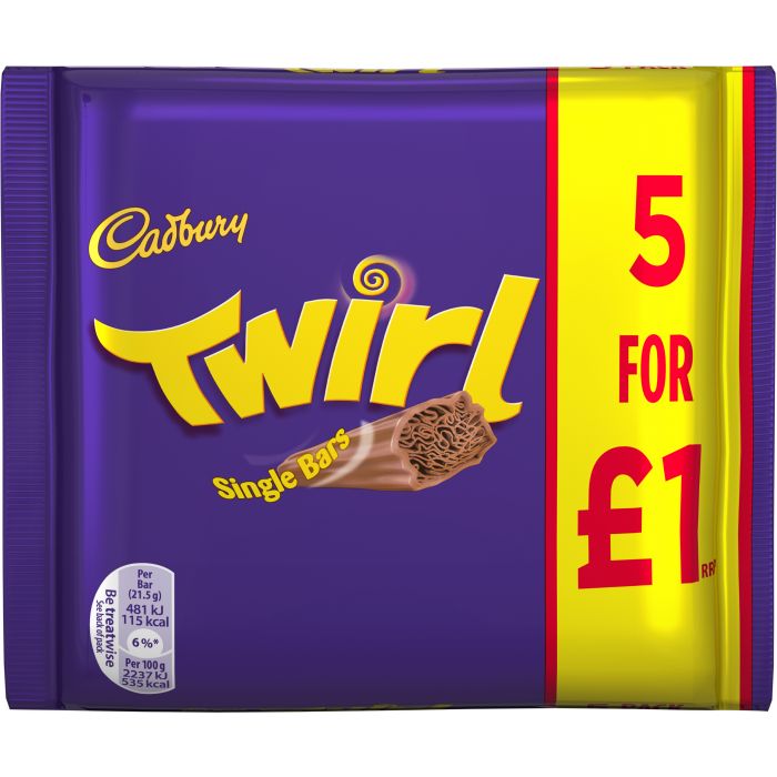 Cadbury Twirl 5-pack 107g(BF:2025-05-10)