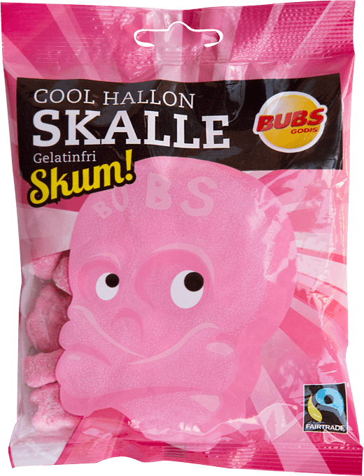 Bubs Cool Hallonskalle Skum rosa 90g