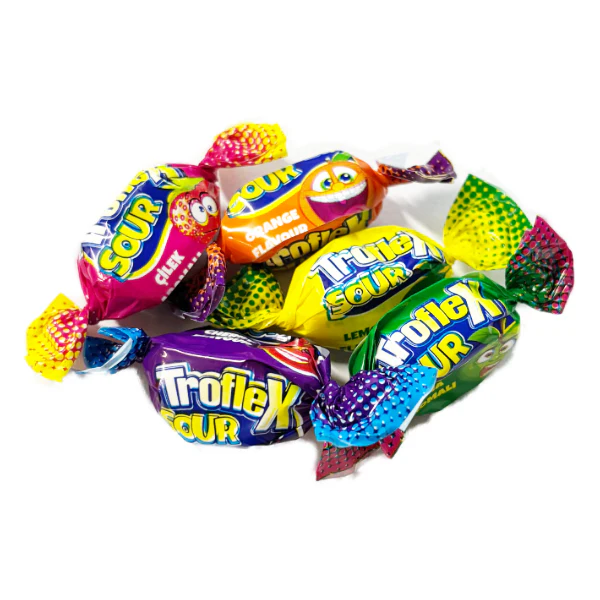 Troflex Sur Fruktkola 800g