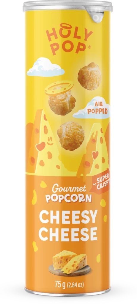 Holy Pop Popcorn - Cheesy Cheese 75g (BF:2025-05-20)