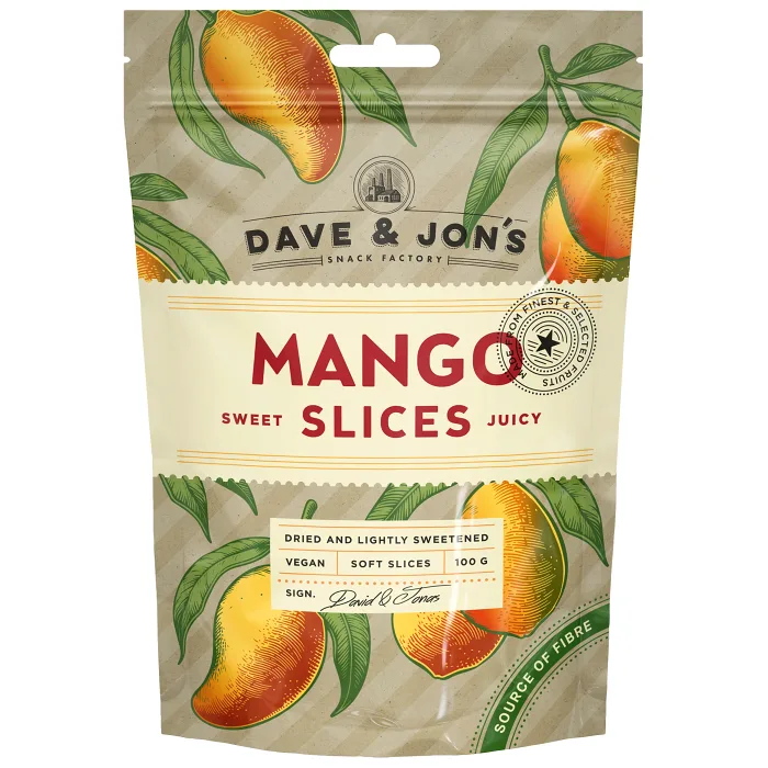 Dave & Jons Torkad Mango 100g